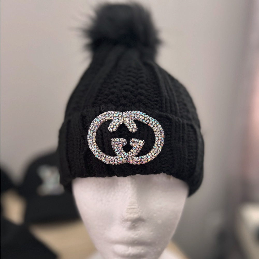 COPY - Rhinestone GG beanie!